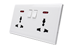 2 gang 13A multifunctional switched socket