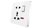 5 pin  socket with switch and light