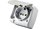 SCHUKO socket with protection cover
